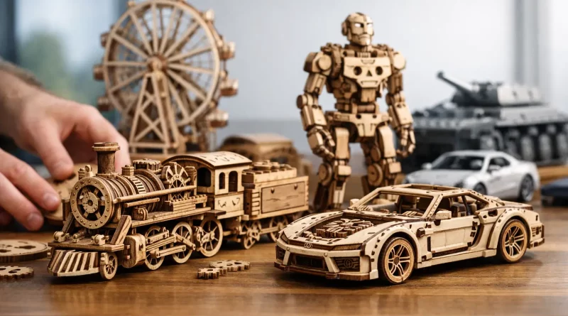 Ugears Modellbausatz Holz im Vergleich