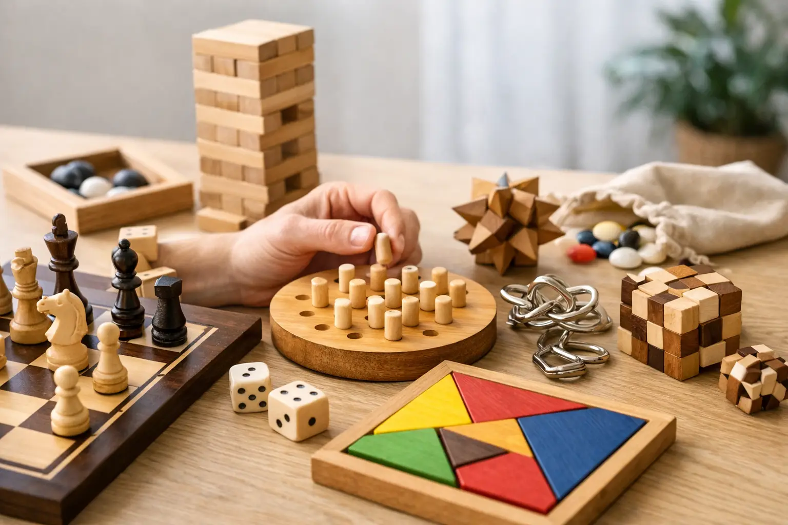 12 beste Denkspiele ohne Bildschirm