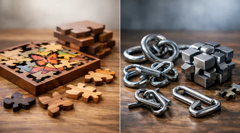 Holzpuzzle oder Metallpuzzle - was passt besser?