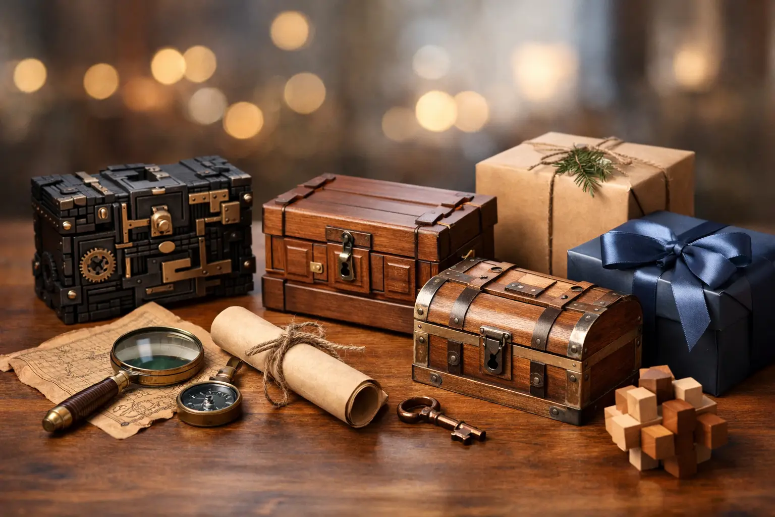 Geschenkguide für Geheimfach-Rätselboxen