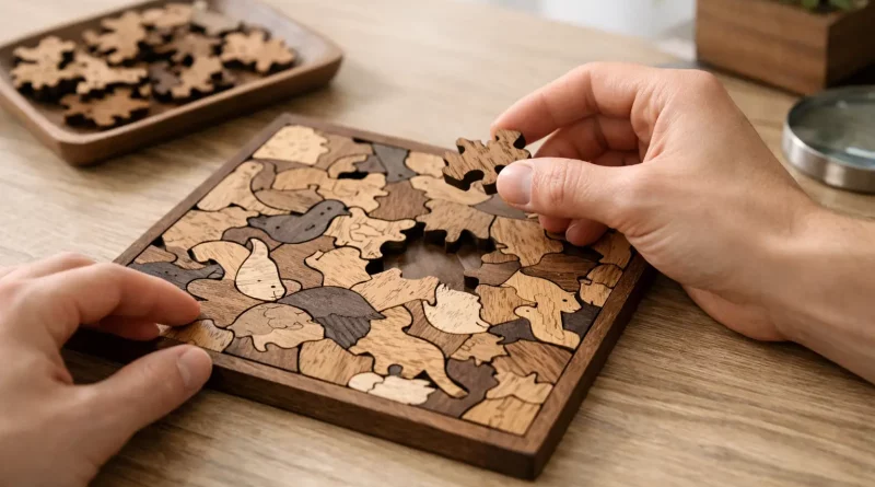 Holzpuzzle sauber ohne Bruch lösen - so geht's