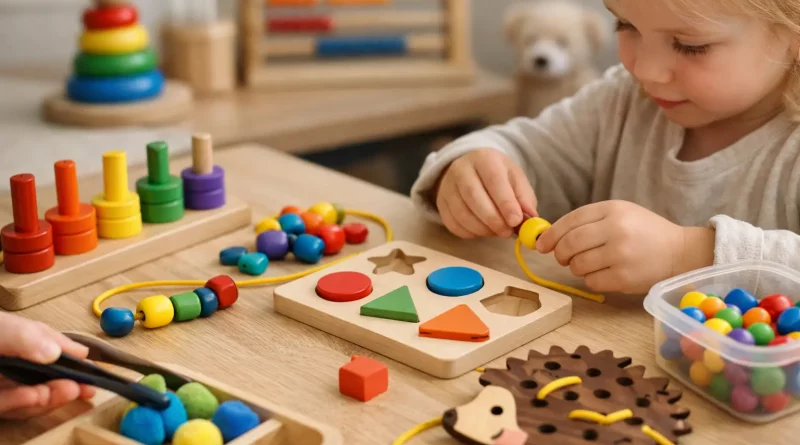 Kinderprodukte mit Feinmotorik-Fokus wählen