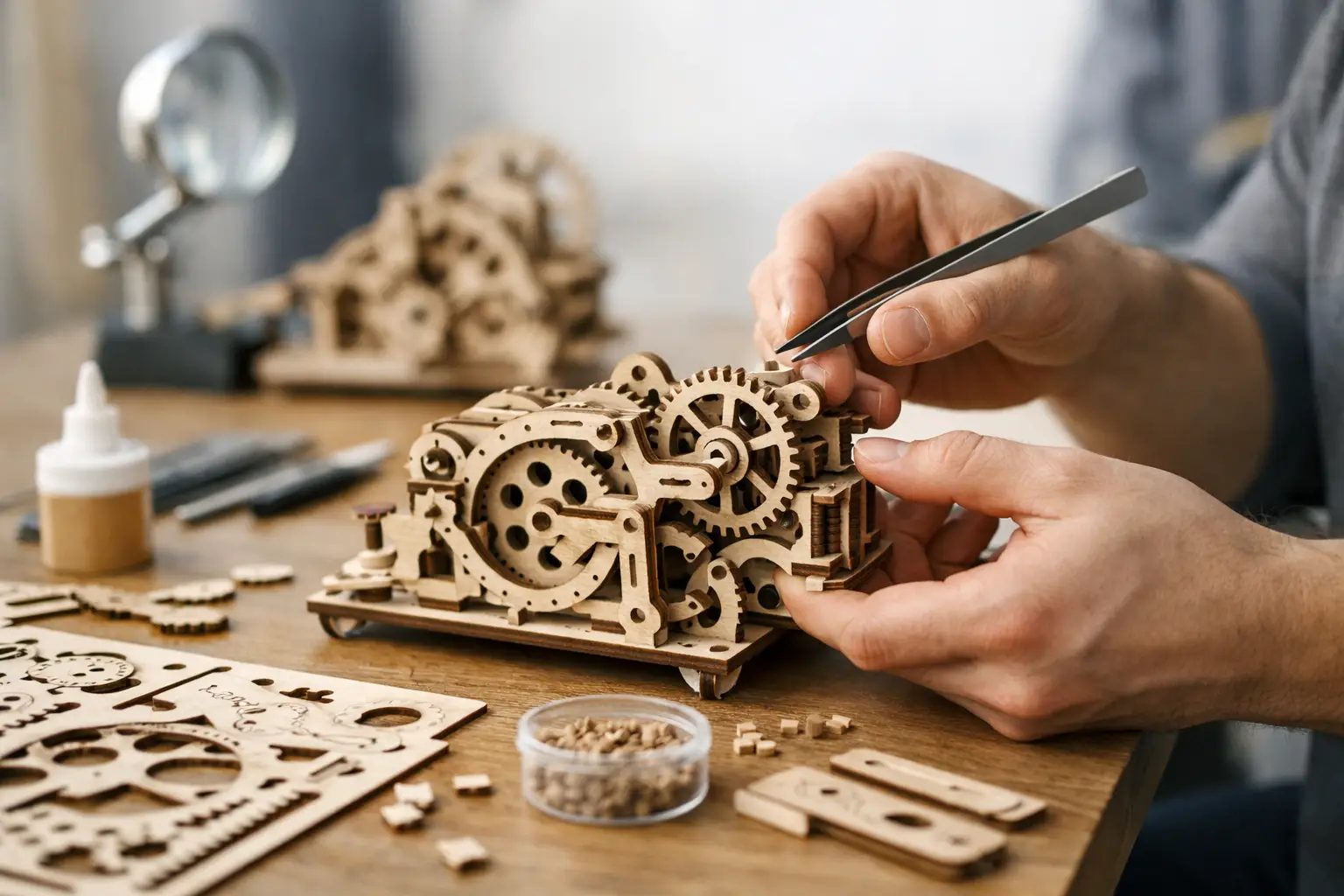 Mechanisches Modell richtig zusammenbauen