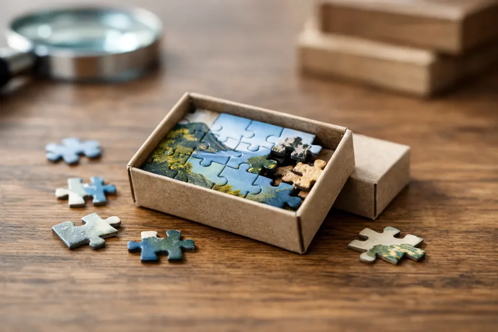 Mini-Puzzle in der Streichholzschachtel kaufen