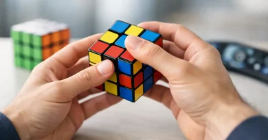Speedcube-Anfänger verbessert Fingertricks schnell
