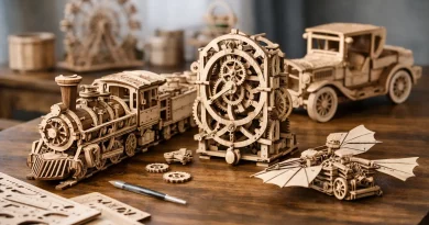 Ugears Modell Review für mechanische Holzbausätze