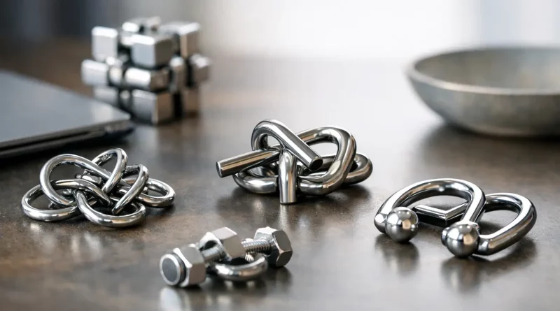 Metallpuzzles Test für Anspruch und Qualität