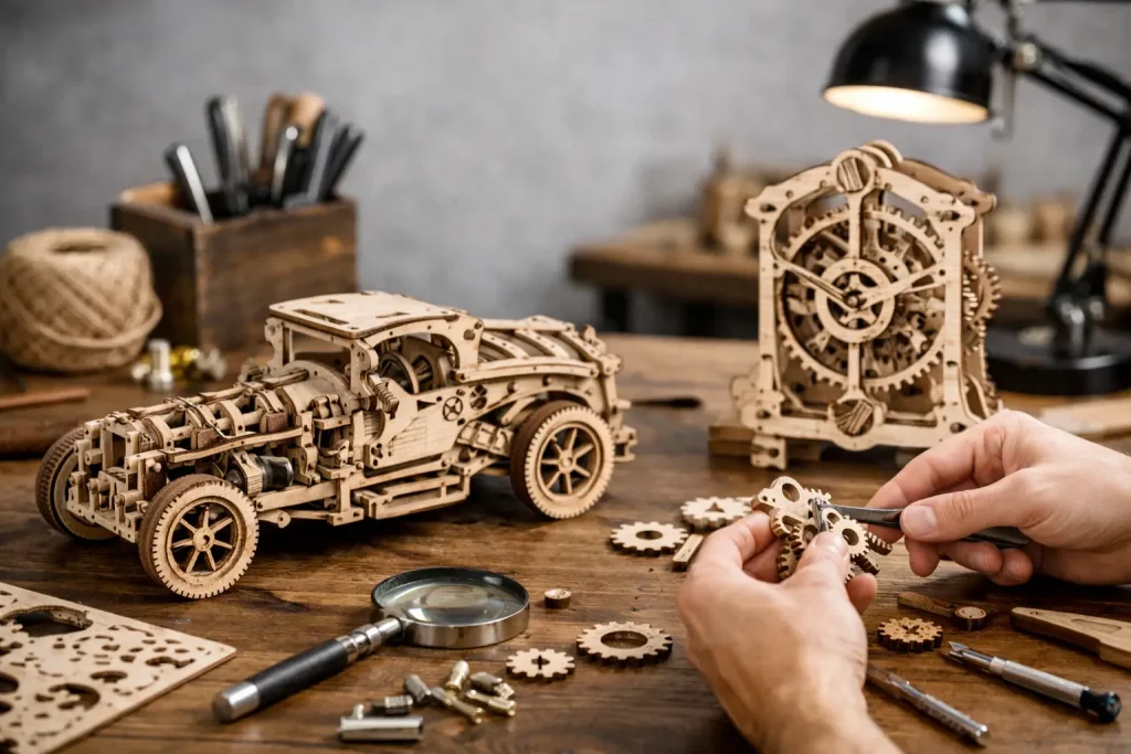 Ugears Mechanik-Modell-Test im Praxistest für Bastler