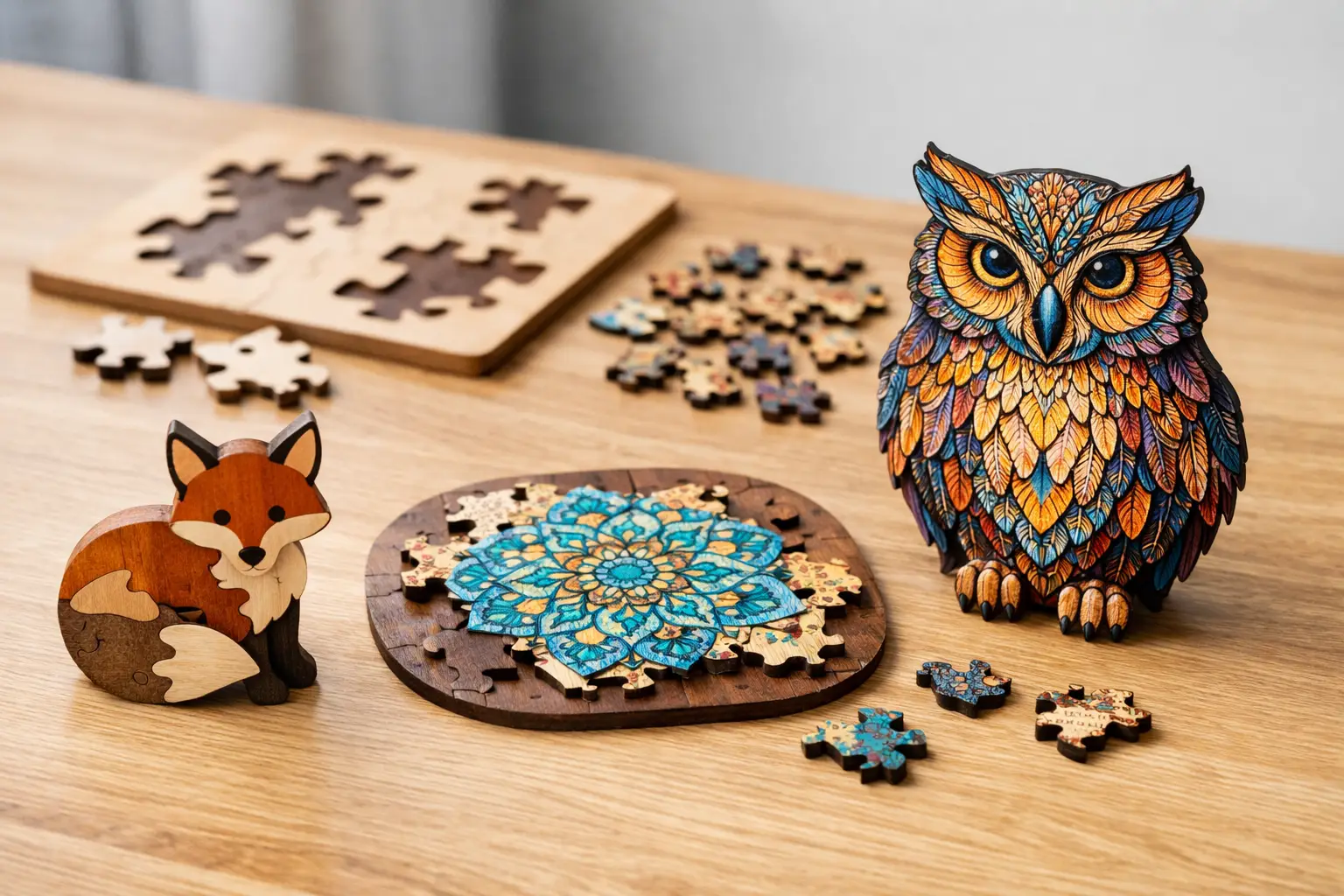 Holzpuzzle-Schwierigkeitsgrade verstehen