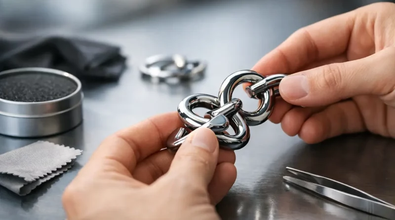 Metallpuzzle ohne Kratzer lösen leicht gemacht