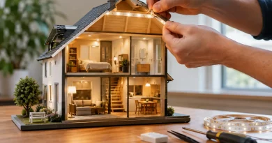 Miniaturhaus LED Beleuchtung richtig einbauen