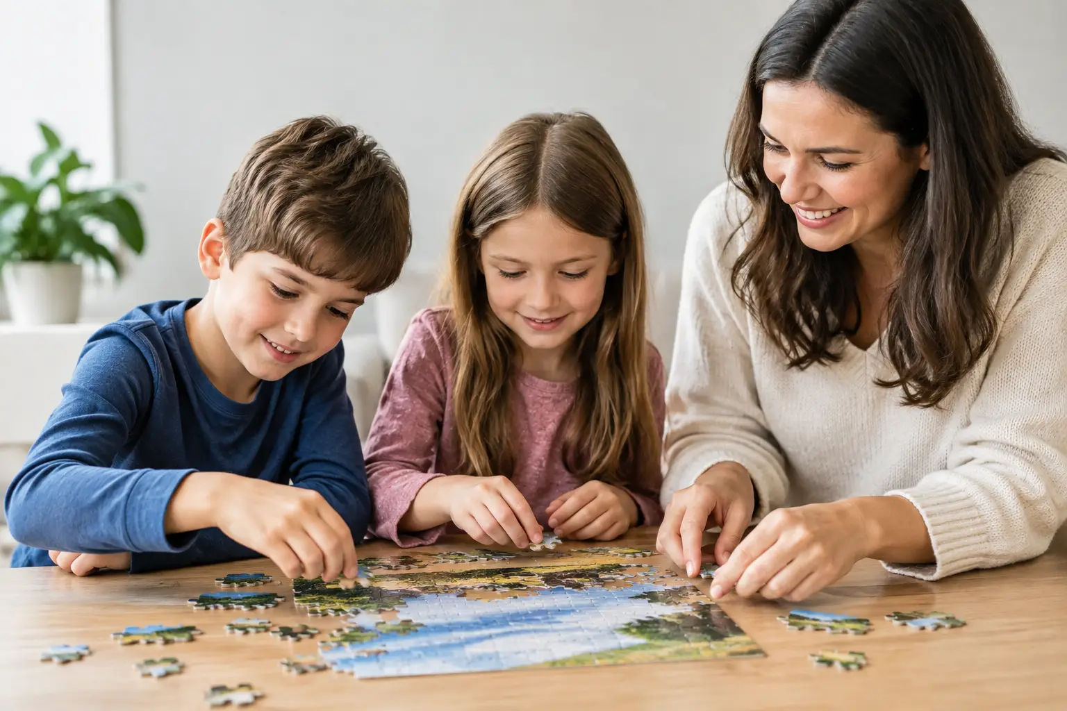 Orientierungshilfe für Puzzle nach Alter